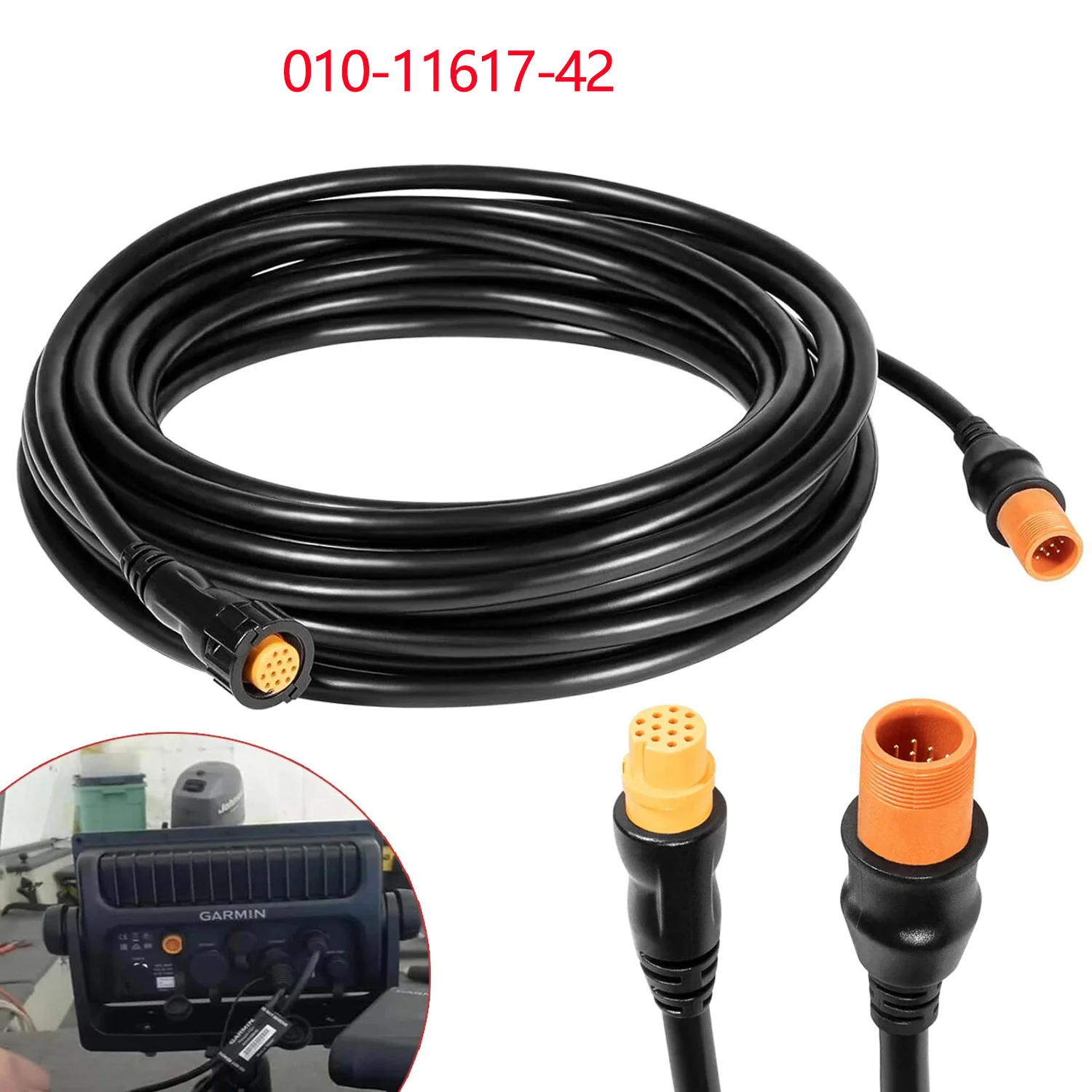 010-11617-42 Extension Cable 12-Pin, For Garmin Scanning Transducers, Airmar Transducers with XID, ECHOMAP, STRIKER, LiveScope
010-11617-42 Extension Cable 12-Pin, For Garmin Scanning Transducers, Airmar Transducers with XID, ECHOMAP, STRIKER, LiveScope