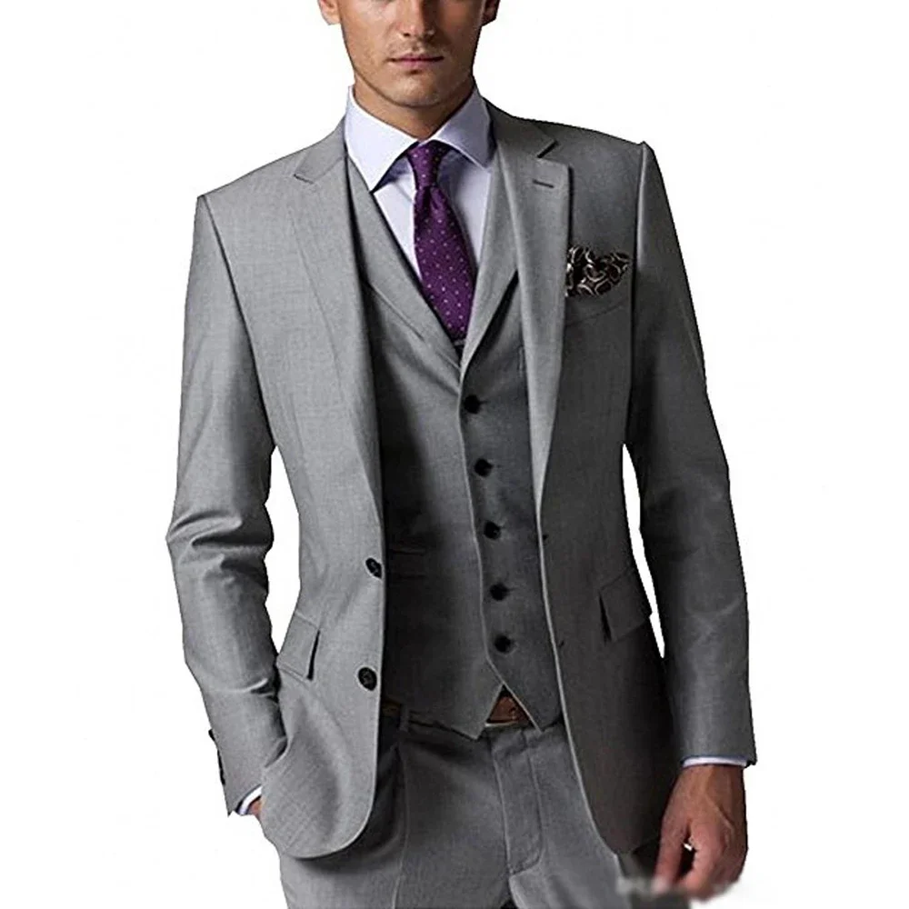Formal Male Suit Slim Fit Notch Lapel Single Breasted Blazer Set 3 Piece Business Wedding Tuxedo High Quality Suits for Men
Formal Male Suit Slim Fit Notch Lapel Single Breasted Blazer Set 3 Piece Business Wedding Tuxedo High Quality Suits for Men