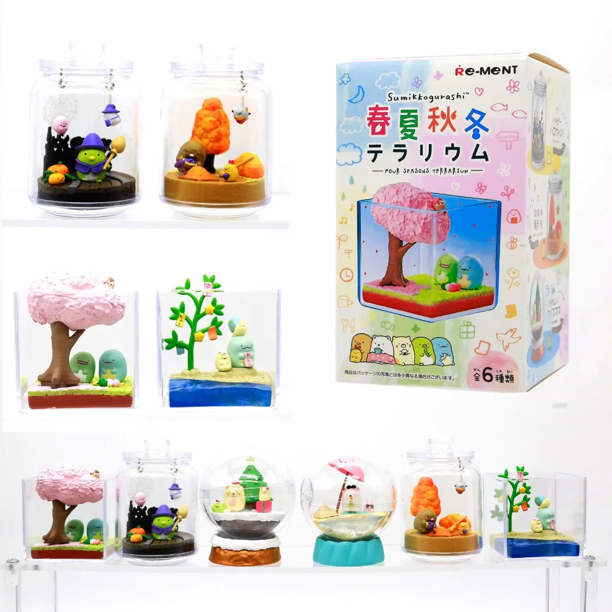 RE-MENT Sumikko Gurashi миниатюрный Sumikkogurashi Four Seasons террариум сцена слепая коробка украшение стола детские игрушки подарки
RE-MENT Sumikko Gurashi миниатюрный Sumikkogurashi Four Seasons террариум сцена слепая коробка украшение стола детские игрушки подарки