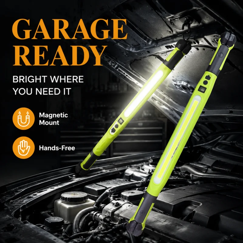 Flashlight Rechargeable LED Work Light High Lumen Magnetic with Swivel Base 360° Hook Waterproof Camping Emergency ForCar Repair
Flashlight Rechargeable LED Work Light High Lumen Magnetic with Swivel Base 360° Hook Waterproof Camping Emergency ForCar Repair