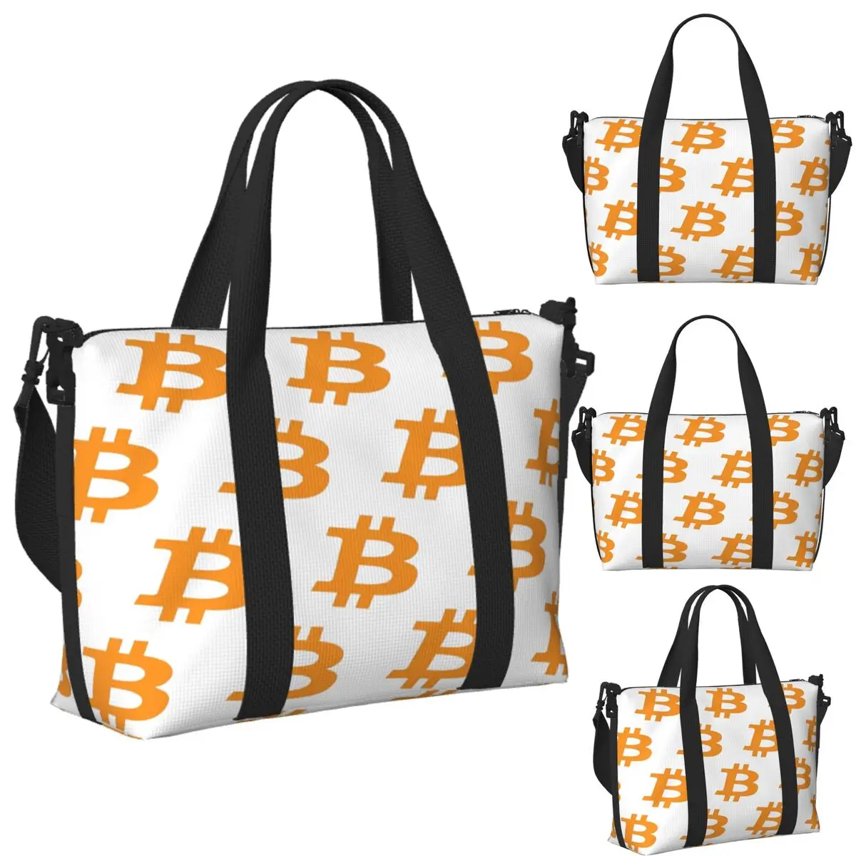 Биткойн-криптовалюта - Биткойн BTC Пляжная дорожная сумка Большая вместительная сумка-тоут для спортзала Спортивная женская дорожная сумка для покупок 
Биткойн-криптовалюта - Биткойн BTC Пляжная дорожная сумка Большая вместительная сумка-тоут для спортзала Спортивная женская дорожная сумка для покупок