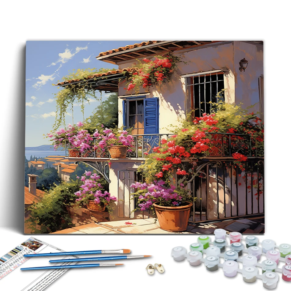 RUOPOTY Paint By Numbers Landscape Flower House Acrylic Paints Wall Art Picture Canvas Art Painting Paintings On Number Crafts
RUOPOTY Paint By Numbers Landscape Flower House Acrylic Paints Wall Art Picture Canvas Art Painting Paintings On Number Crafts