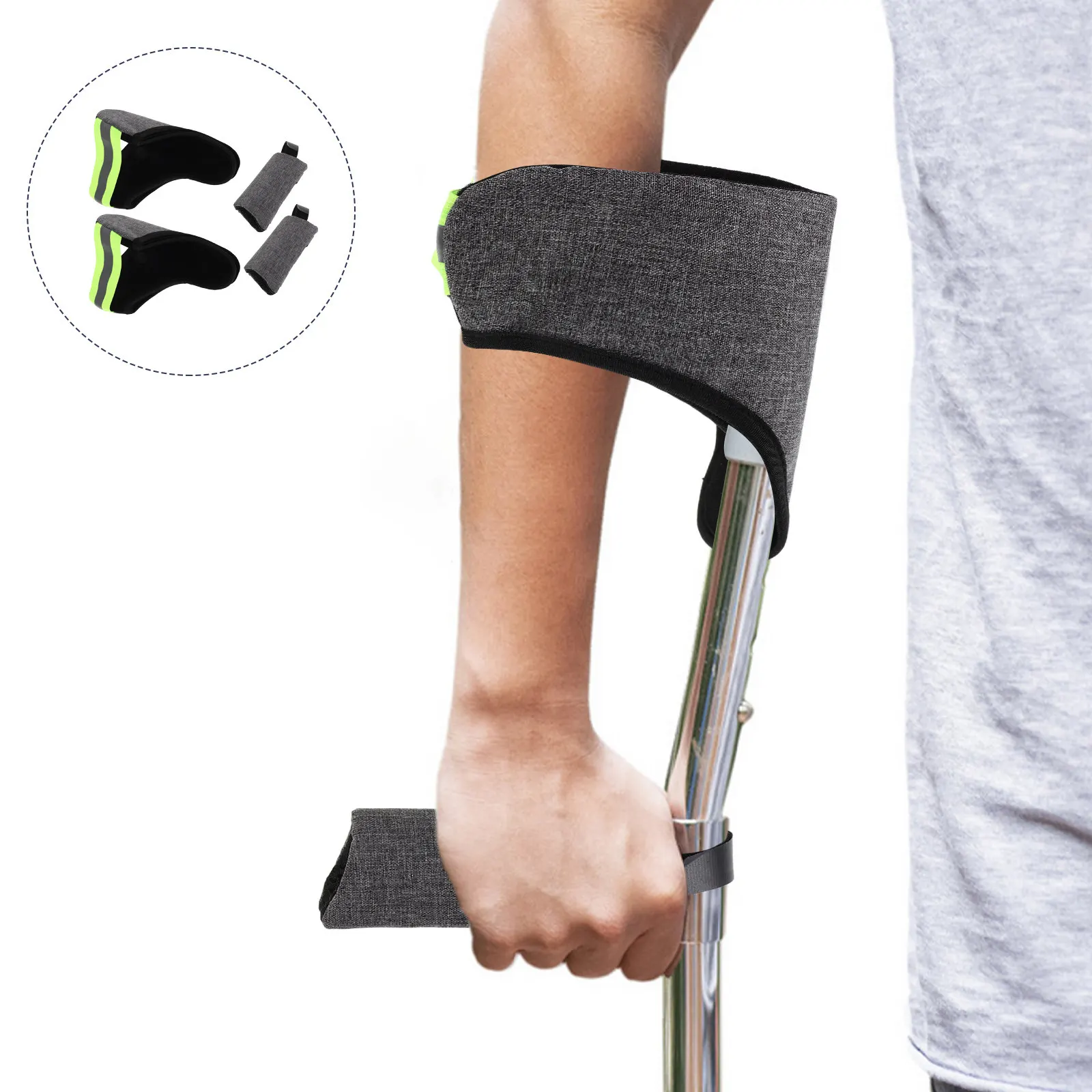 2Set Crutch Underarm Sleeve Soft Washable Padding Anti Slip Ergonomic Forearm Crutches Covers Cushioned Grip Pads Comfortable
2Set Crutch Underarm Sleeve Soft Washable Padding Anti Slip Ergonomic Forearm Crutches Covers Cushioned Grip Pads Comfortable