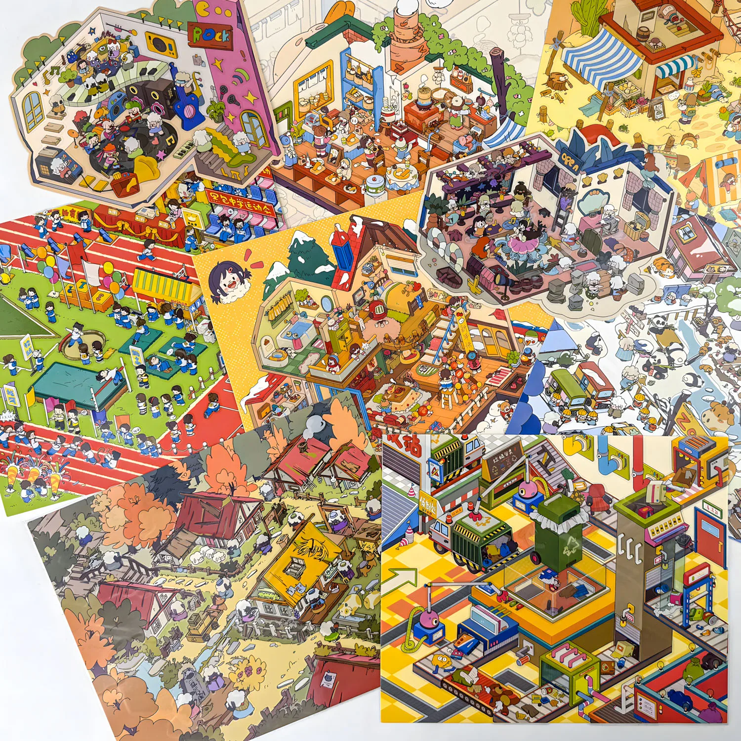 3D Cabin Scene Stickers Book Visual Stacking Cartoon Scene Sticker
3D Cabin Scene Stickers Book Visual Stacking Cartoon Scene Sticker