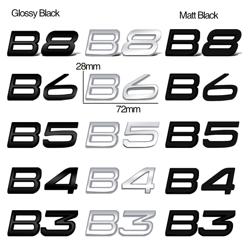 Car-Styling B3 B4 B5 B6 D2 D3 D4 D5 T3 T4 T5 Metal Letter Stickers Car Trunk Body Emblem For Volvo XC60 XC40 XC90 V60 V40 S60
Car-Styling B3 B4 B5 B6 D2 D3 D4 D5 T3 T4 T5 Metal Letter Stickers Car Trunk Body Emblem For Volvo XC60 XC40 XC90 V60 V40 S60