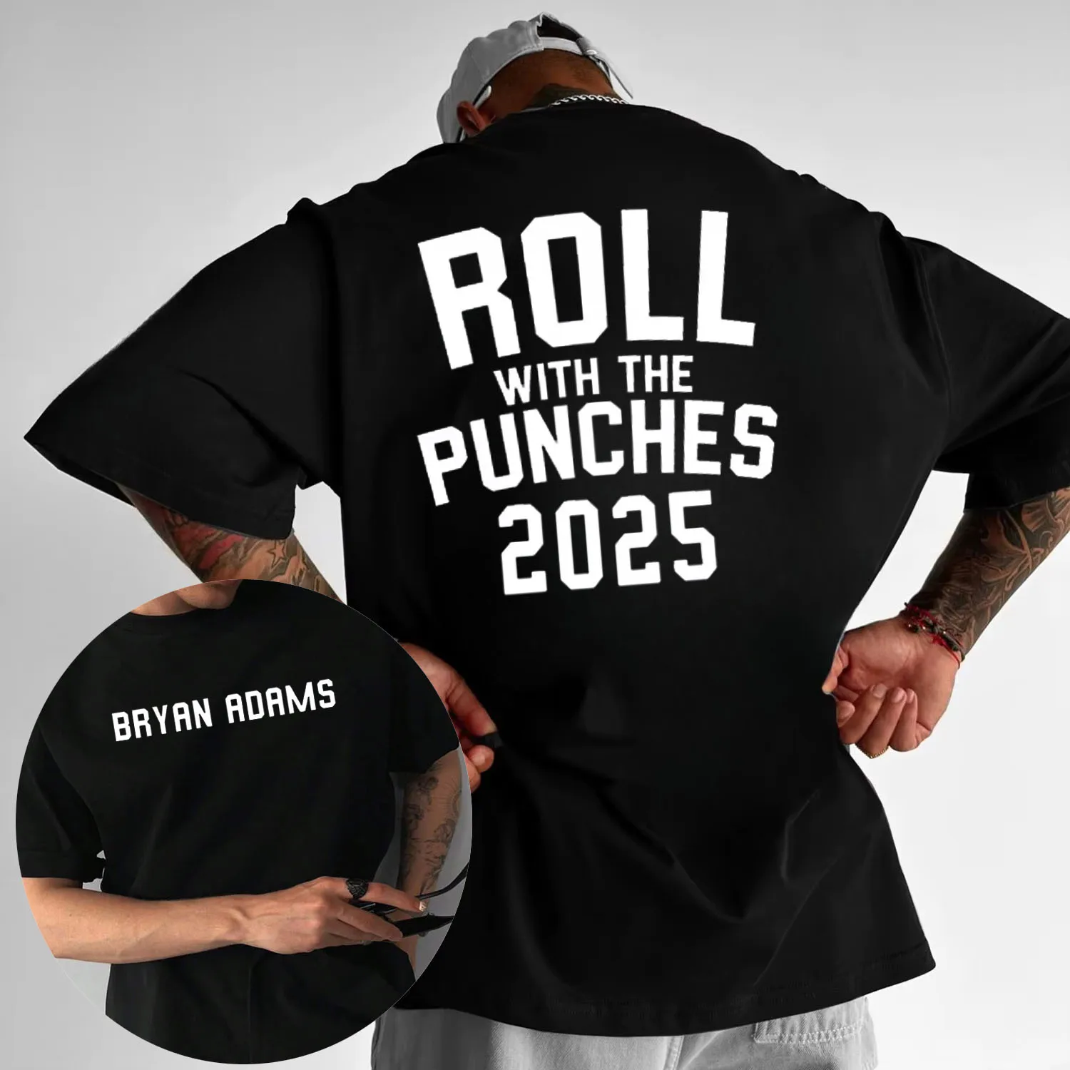 2025 Summer Bryan Adams Singer Printed T-shirts and Boxing Roll Tour T-shirts Short-sleeved Cotton Men's Street Casual T-shirts
2025 Summer Bryan Adams Singer Printed T-shirts and Boxing Roll Tour T-shirts Short-sleeved Cotton Men's Street Casual T-shirts