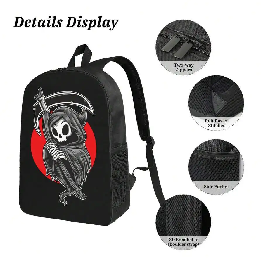 Grim Reaper Skull Print Casual Backpack For Adults Unisex School College Travel Bag
Grim Reaper Skull Print Casual Backpack For Adults Unisex School College Travel Bag