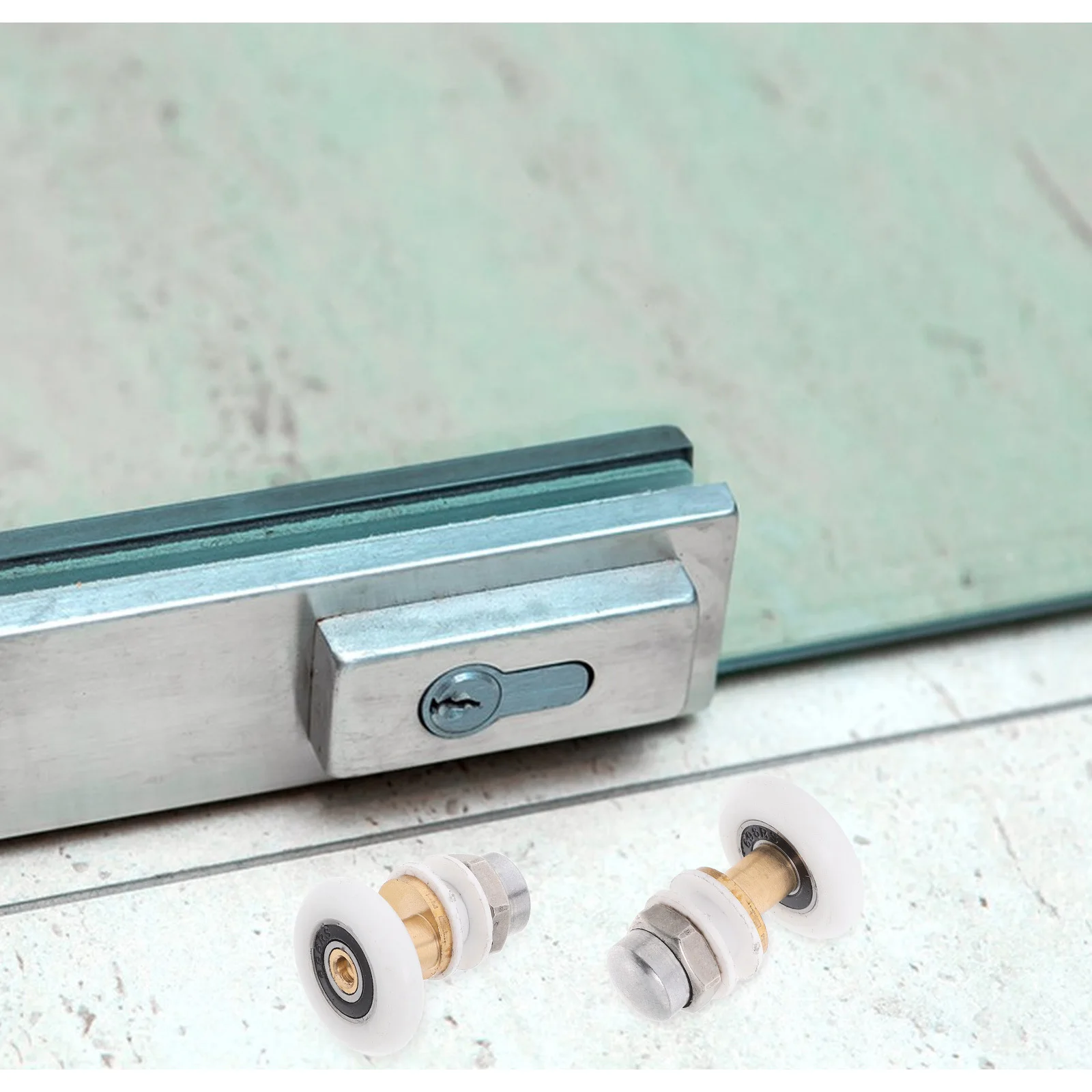 2pcs Glass Sliding Door Wheels 25Mm Bearing Shower Door Replacement Parts Single Wheel Pulley Hardware For Bathroom Sliding
2pcs Glass Sliding Door Wheels 25Mm Bearing Shower Door Replacement Parts Single Wheel Pulley Hardware For Bathroom Sliding