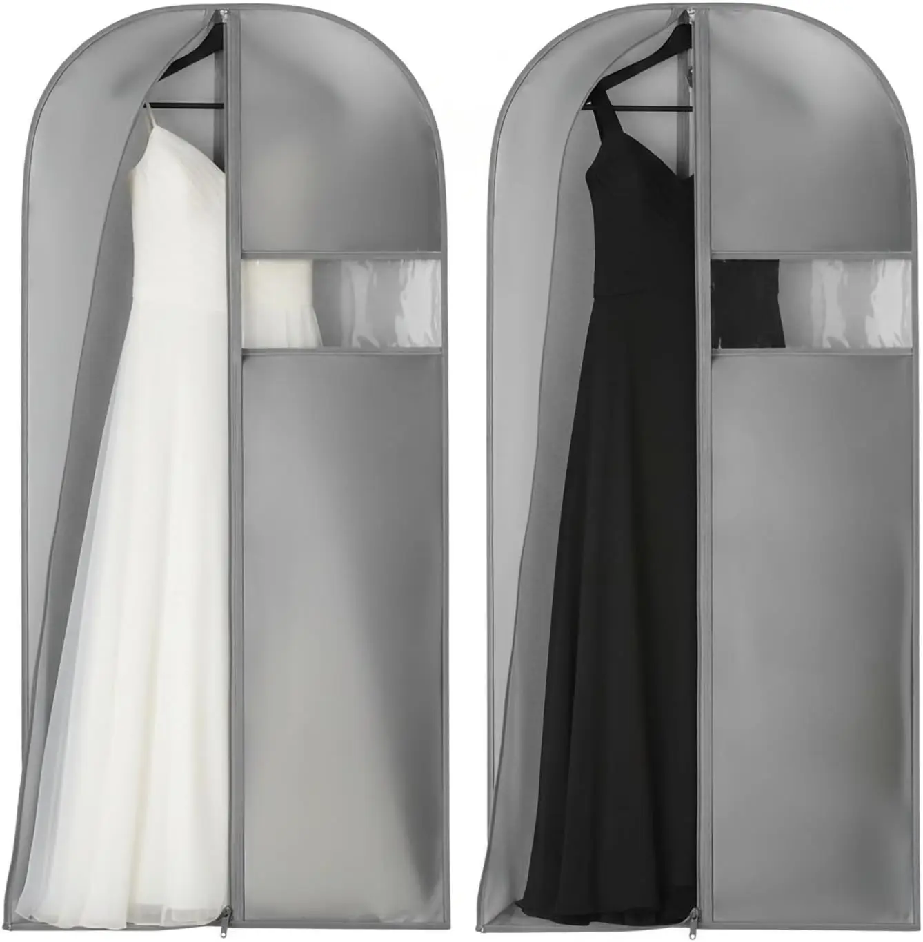 Garment Bags for Hanging Clothes, 2-Pack Large PEVA Dress Covers, 23.6"x65", Waterproof Dustproof
Garment Bags for Hanging Clothes, 2-Pack Large PEVA Dress Covers, 23.6"x65", Waterproof Dustproof