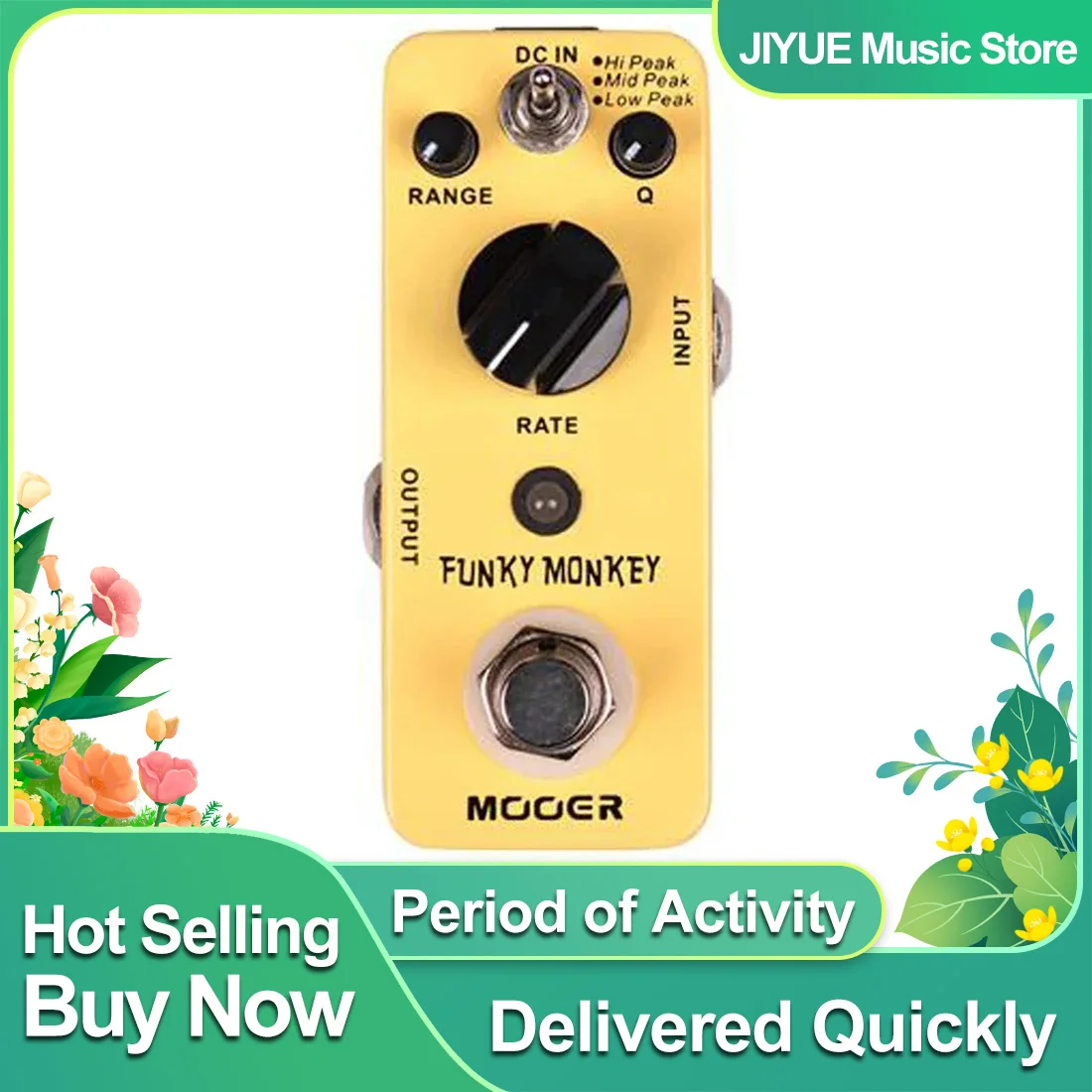 MOOER Funky Monkey Electric Guitar Effect Pedal Auto Wah Effects 3 Modes Hi Mid Low Peak Pedal True Bypass Guitar Accessories
MOOER Funky Monkey Electric Guitar Effect Pedal Auto Wah Effects 3 Modes Hi Mid Low Peak Pedal True Bypass Guitar Accessories