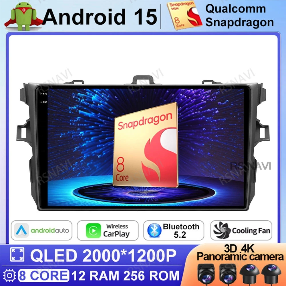 Android 15 Car Radio For Toyota Corolla E140 150 2007 2008 2009 2010 2011 2012 2013 Head Unit Stereo GPS Multimedia BT 4G LTE
Android 15 Car Radio For Toyota Corolla E140 150 2007 2008 2009 2010 2011 2012 2013 Head Unit Stereo GPS Multimedia BT 4G LTE