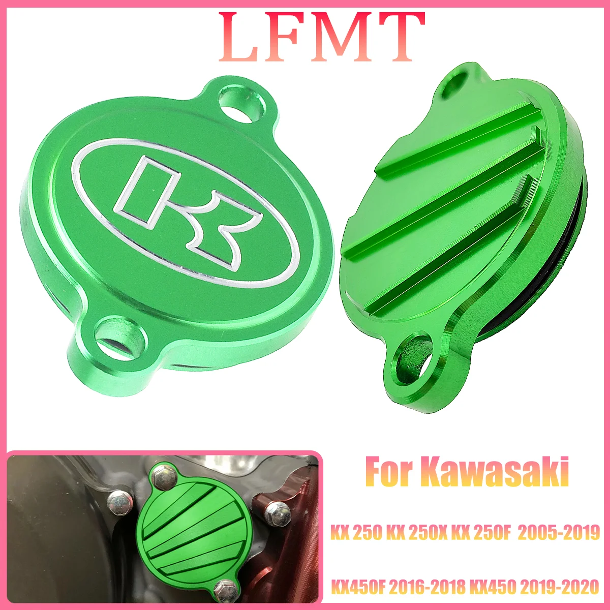 The new Endurance off-road motorcycle CNC retrofit is suitable for KAWASAKI KX250 KX250F KX 2005-2023 aluminum oil filter cover
The new Endurance off-road motorcycle CNC retrofit is suitable for KAWASAKI KX250 KX250F KX 2005-2023 aluminum oil filter cover