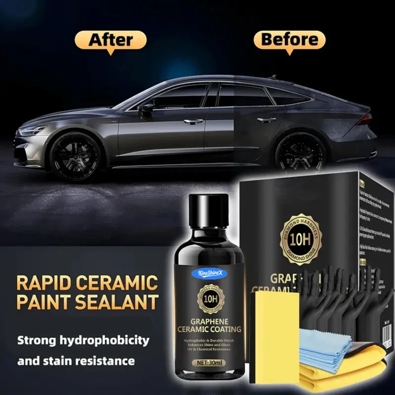 KINESHINEX 10H Ceramic Coating for Cars, Nano Hydrophobic Paint Sealant Anti-Scratch Anti-Oxidation, Liquid Glass Coating Polish
KINESHINEX 10H Ceramic Coating for Cars, Nano Hydrophobic Paint Sealant Anti-Scratch Anti-Oxidation, Liquid Glass Coating Polish