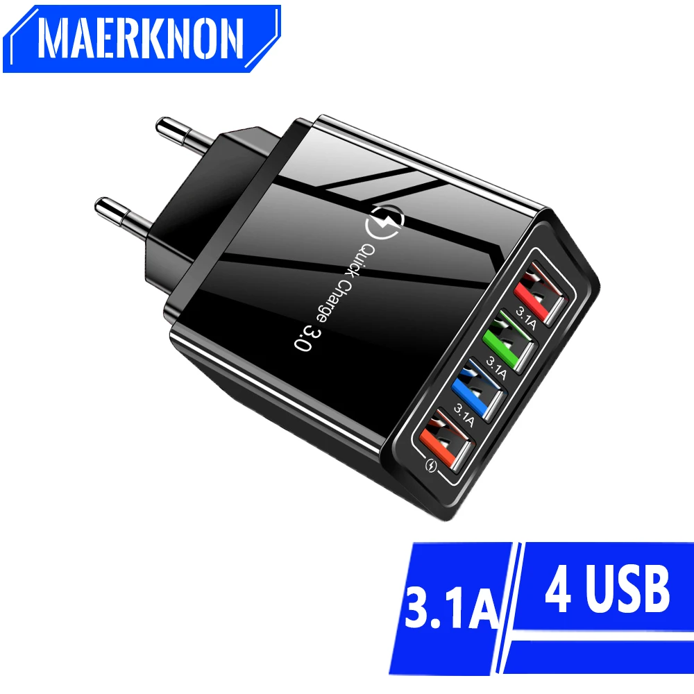 3.1A QC3.0 USB Charger 4 Ports Fast Charging For Xiaomi 13 14 Travel Charger Adaptor For iPone 14 15 Pro Samsung S22 S23 Huawei
3.1A QC3.0 USB Charger 4 Ports Fast Charging For Xiaomi 13 14 Travel Charger Adaptor For iPone 14 15 Pro Samsung S22 S23 Huawei