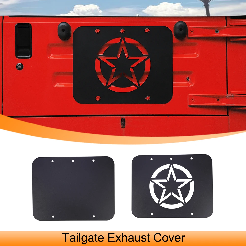Car Rear Door Spare Tire Carrier Delete Filler Plate Tailgate Exhaust Cover for Jeep Wrangler TJ 1997-2006 Exterior Accessories
Car Rear Door Spare Tire Carrier Delete Filler Plate Tailgate Exhaust Cover for Jeep Wrangler TJ 1997-2006 Exterior Accessories