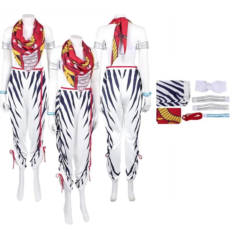 Fighter 6 Fantasia Elena Cosplay Costume Adult Women Disguise Top Pants Armbands Outfits Halloween Carnival Party Suit
Fighter 6 Fantasia Elena Cosplay Costume Adult Women Disguise Top Pants Armbands Outfits Halloween Carnival Party Suit