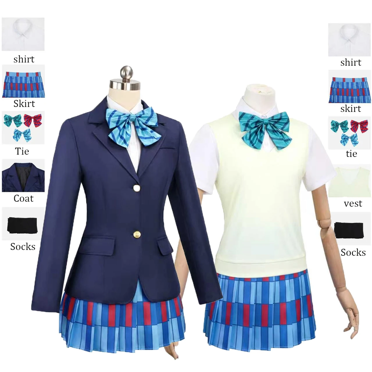 In Stock XS-3XL Lovelive Cosplay Tojo Nozomi/Hoshizora Rin/Kosaka Honoka/Yazawa Nico Cosplay School Uniform Jk for Women
In Stock XS-3XL Lovelive Cosplay Tojo Nozomi/Hoshizora Rin/Kosaka Honoka/Yazawa Nico Cosplay School Uniform Jk for Women