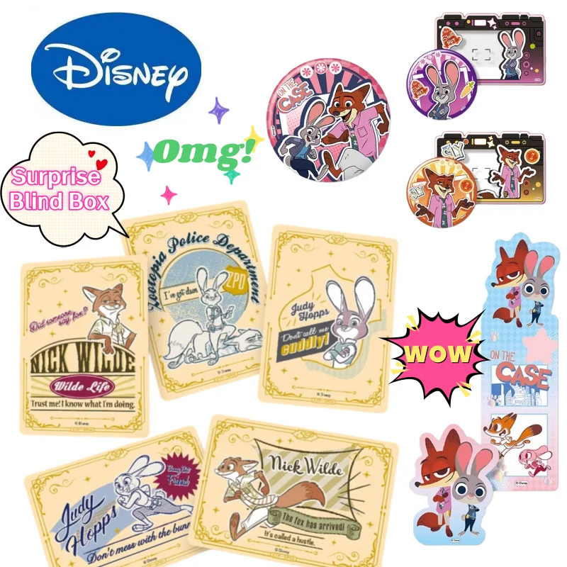 New Disney Judy Hopps Nick Wilde Anime Cartoon Card Bag Surprise Blind Box Bookmark Card High Color Value Fun Badge Decoration
New Disney Judy Hopps Nick Wilde Anime Cartoon Card Bag Surprise Blind Box Bookmark Card High Color Value Fun Badge Decoration