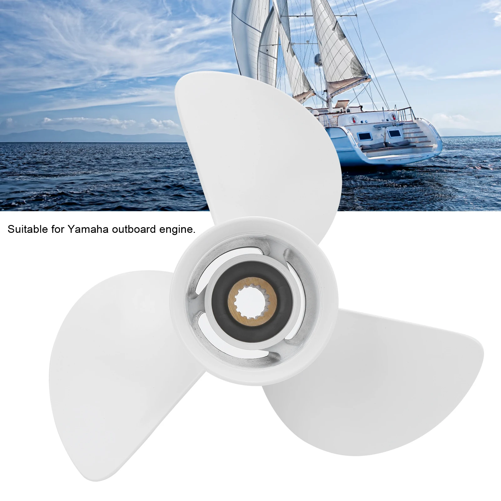 Алюминиевый гребной винт 13 1/4 X 17‑K 6E5‑45945‑01‑EL для лодочного мотора Yamaha
Алюминиевый гребной винт 13 1/4 X 17‑K 6E5‑45945‑01‑EL для лодочного мотора Yamaha