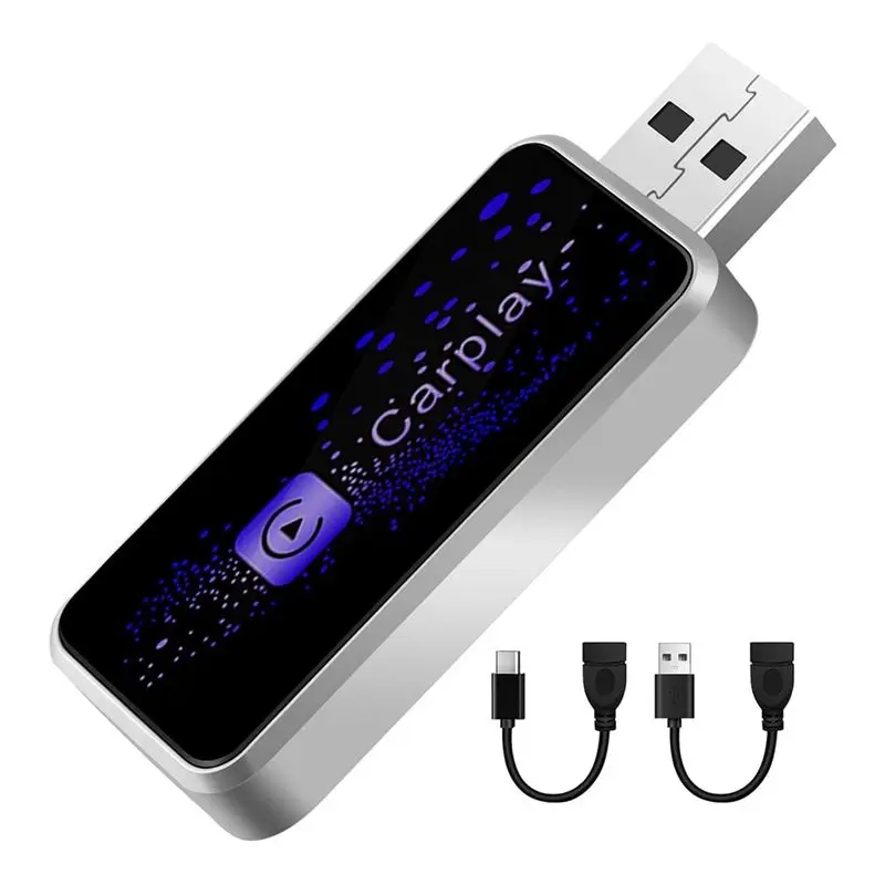 Wireless Carplay Adapter,Plug And Play Wireless Carplay Adapter With USB-A And USB-C Cable For IOS 10+Cars
Wireless Carplay Adapter,Plug And Play Wireless Carplay Adapter With USB-A And USB-C Cable For IOS 10+Cars