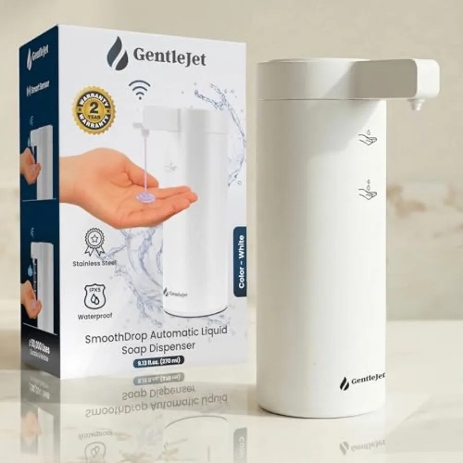 SmoothDrop Automatic Liquid Soap Dispenser Touchless No-Drip Precision Pump USB-C Rechargeable 304 Stainless Steel Waterproof C
SmoothDrop Automatic Liquid Soap Dispenser Touchless No-Drip Precision Pump USB-C Rechargeable 304 Stainless Steel Waterproof C