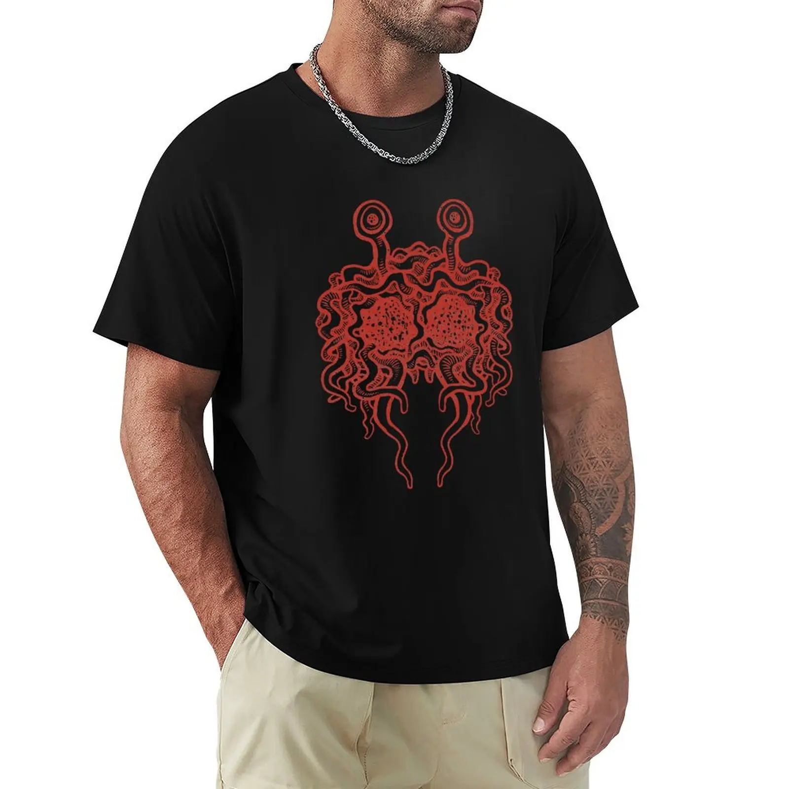 Flying Spaghetti Monster (tomato sauce) T-Shirt oversized graphics designer shirts fitted t shirts for men
Flying Spaghetti Monster (tomato sauce) T-Shirt oversized graphics designer shirts fitted t shirts for men