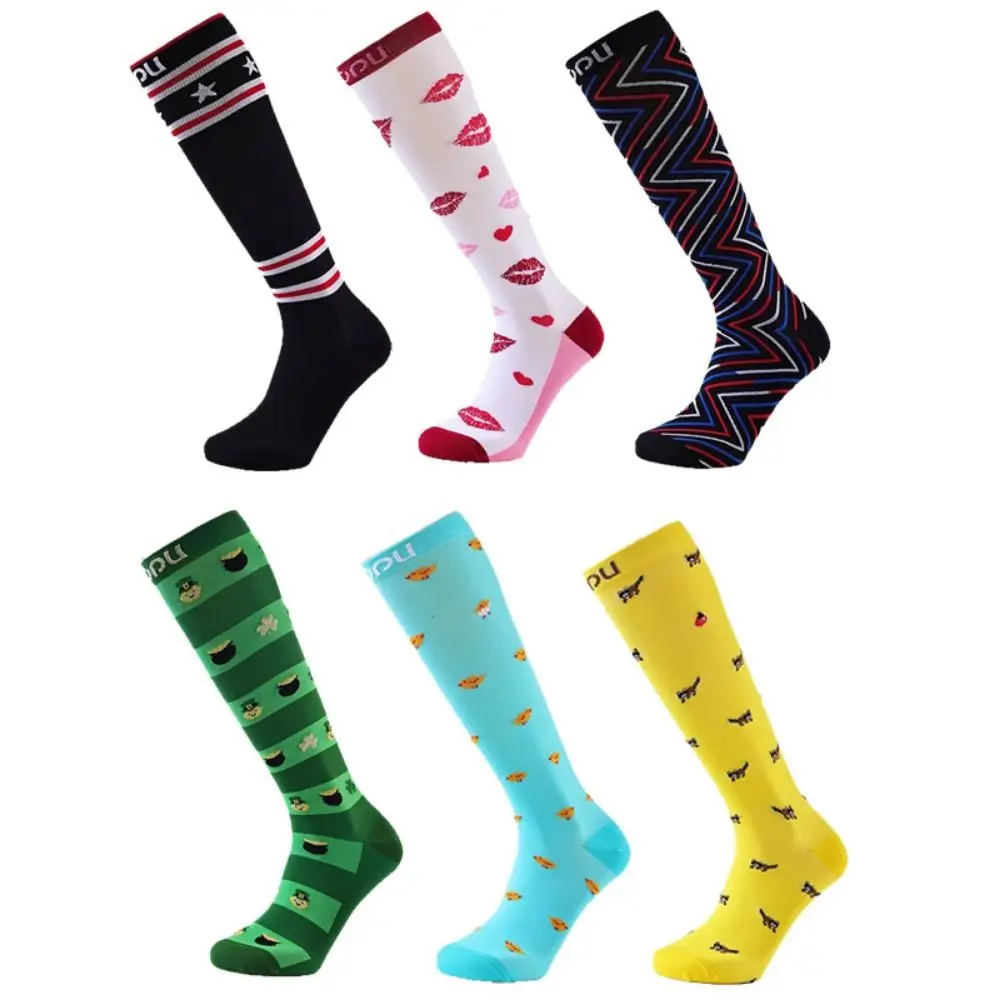 Elastic Compression Socks Funny Pattern Knee High Varicose Veins Socks Multi Color Breathable Calves Leg Stockings Running
Elastic Compression Socks Funny Pattern Knee High Varicose Veins Socks Multi Color Breathable Calves Leg Stockings Running