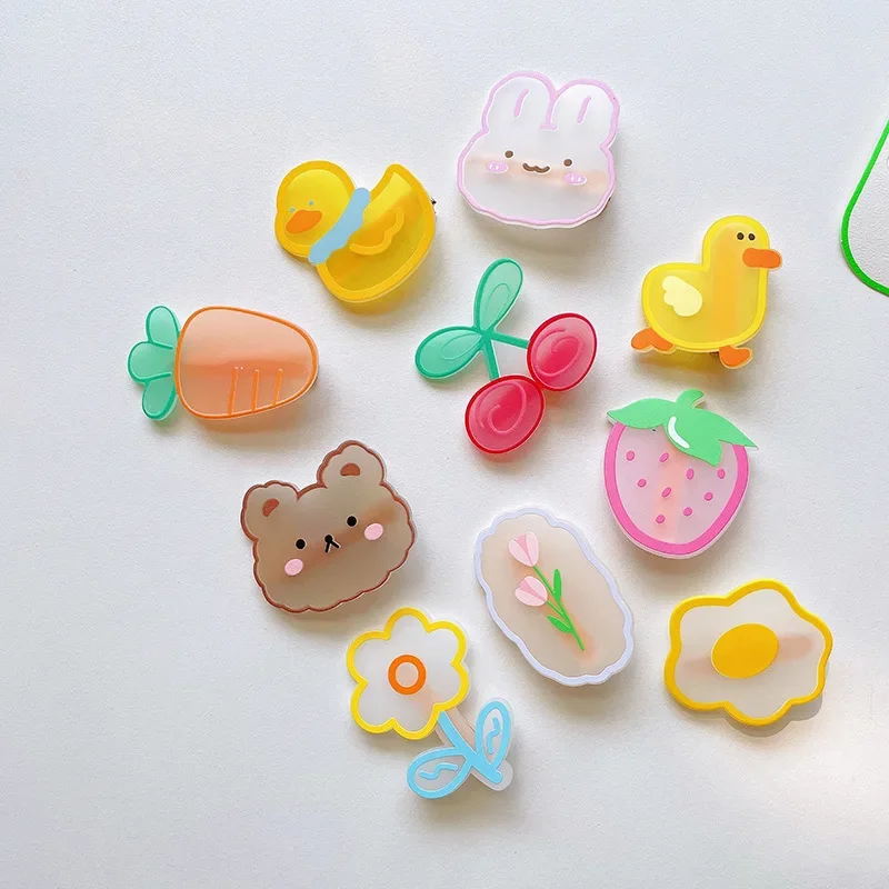 Korean Cute Acrylic Animal Hair Pin Rabbit Strawberry Hair Clips for Little Girls Headwear Girls Kids Hair Accessories
Korean Cute Acrylic Animal Hair Pin Rabbit Strawberry Hair Clips for Little Girls Headwear Girls Kids Hair Accessories