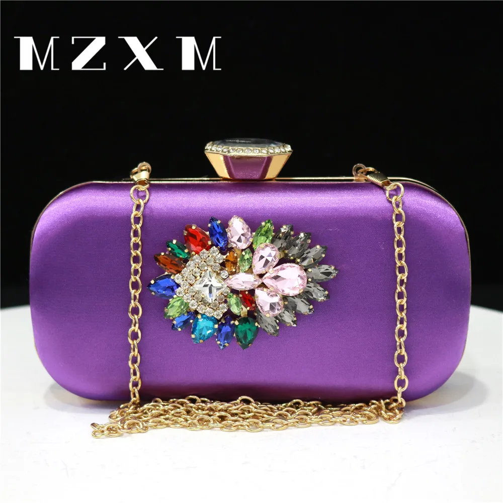 Fashion Women's Evening Bag Diamond Crystal Metal Buckle Satin Face Day BagS Party Wedding Handbag Shoulder Chain Wallet
Fashion Women's Evening Bag Diamond Crystal Metal Buckle Satin Face Day BagS Party Wedding Handbag Shoulder Chain Wallet