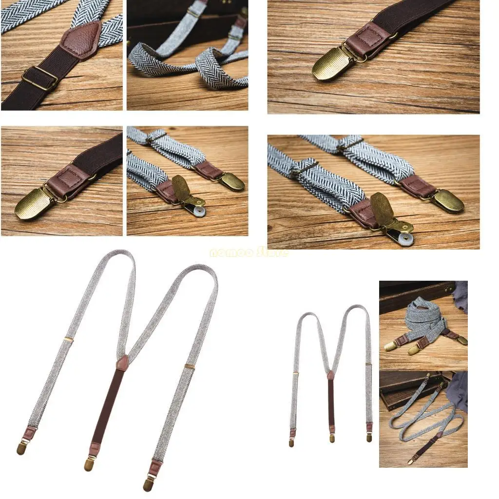 31BF 2cm Width Suspenders Strap 3 Clip High Elastic Brace Strap for Men's Pants Shirt
31BF 2cm Width Suspenders Strap 3 Clip High Elastic Brace Strap for Men's Pants Shirt