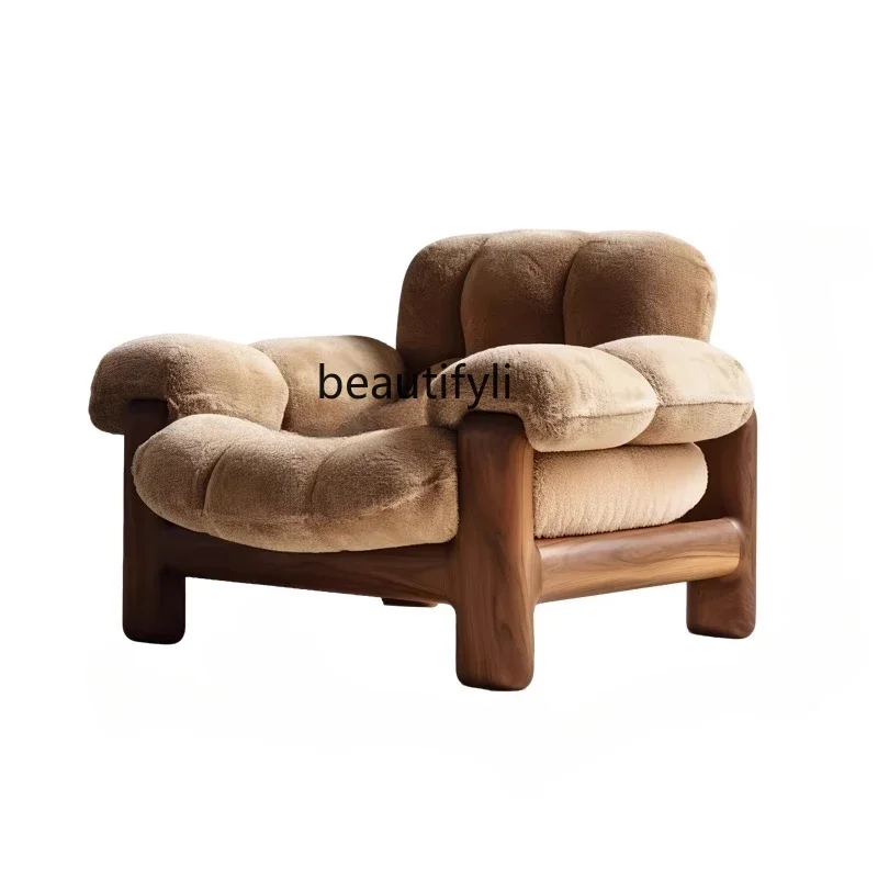 Solid wood single sofa designer wabi wind living room balcony B & B hotel antique reception leisure chairQ
Solid wood single sofa designer wabi wind living room balcony B & B hotel antique reception leisure chairQ