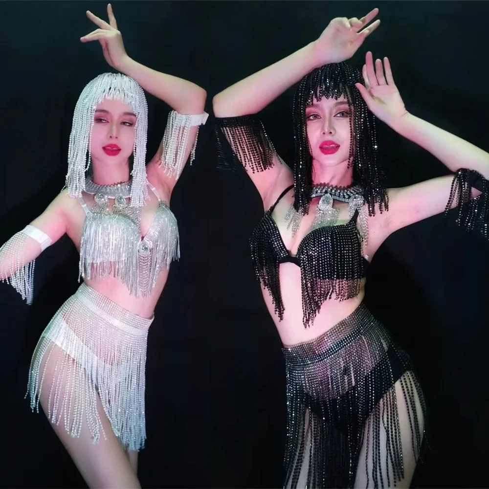 Ночной клуб, бар, вечеринка, шоу, сексуальная сценическая одежда, DJ Dancer Gogo, костюм для танца на пилоне, белый, черный, с кристаллами, кисточками, бикини, парик, рейв-наряды
Ночной клуб, бар, вечеринка, шоу, сексуальная сценическая одежда, DJ Dancer Gogo, костюм для танца на пилоне, белый, черный, с кристаллами, кисточками, бикини, парик, рейв-наряды