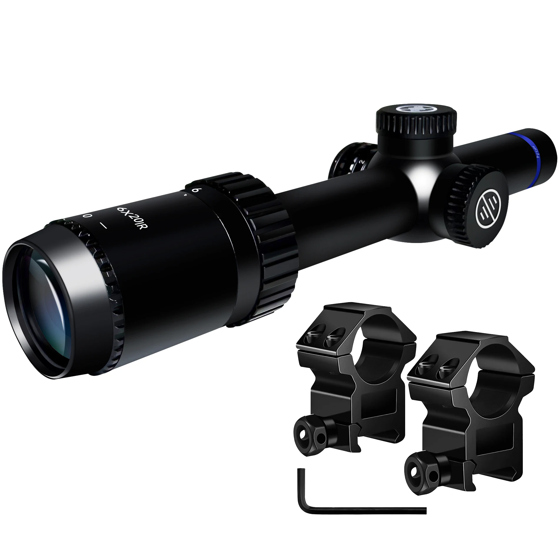 Прицельный инструмент MC1.2-6X20IR, быстрофокусирующий окуляр, красно-зеленый перекрестный прицел с кронштейном
Прицельный инструмент MC1.2-6X20IR, быстрофокусирующий окуляр, красно-зеленый перекрестный прицел с кронштейном