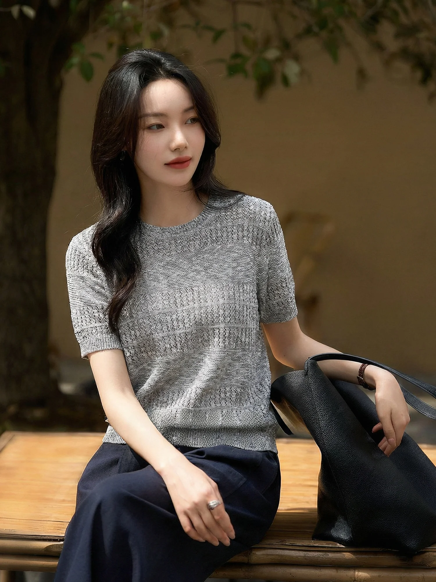 Женская трикотажная кофта Chivirin Gentle Wind из хлопка и льна с круглым вырезом, свободного кроя, для весны, с эффектом стройности
Женская трикотажная кофта Chivirin Gentle Wind из хлопка и льна с круглым вырезом, свободного кроя, для весны, с эффектом стройности