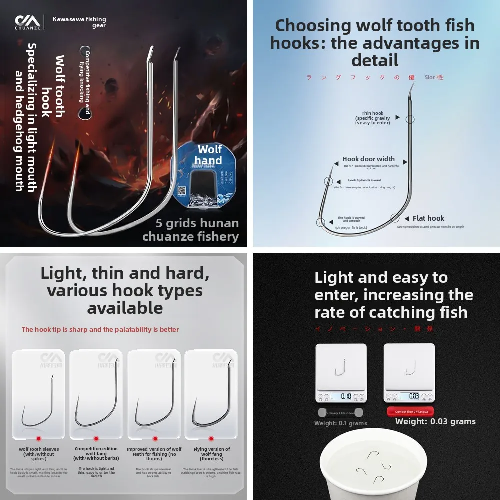 10 коробок рыболовных крючков Wolf Tooth, 50 шт., из высокоуглеродистой стали, для легкой рыбалки
10 коробок рыболовных крючков Wolf Tooth, 50 шт., из высокоуглеродистой стали, для легкой рыбалки