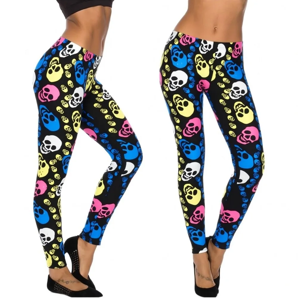 Women's Sugar Skull Leggings Buttery Soft Rose Flower Printed Halloween Stretchy Pants
Women's Sugar Skull Leggings Buttery Soft Rose Flower Printed Halloween Stretchy Pants