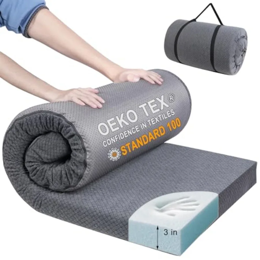 Extra Thick Memory Foam Camping Mattress - 72" x 24" Portable Sleeping Pad for Adults, Folding Camping Bed Mat, Lightweight Cot
Extra Thick Memory Foam Camping Mattress - 72" x 24" Portable Sleeping Pad for Adults, Folding Camping Bed Mat, Lightweight Cot