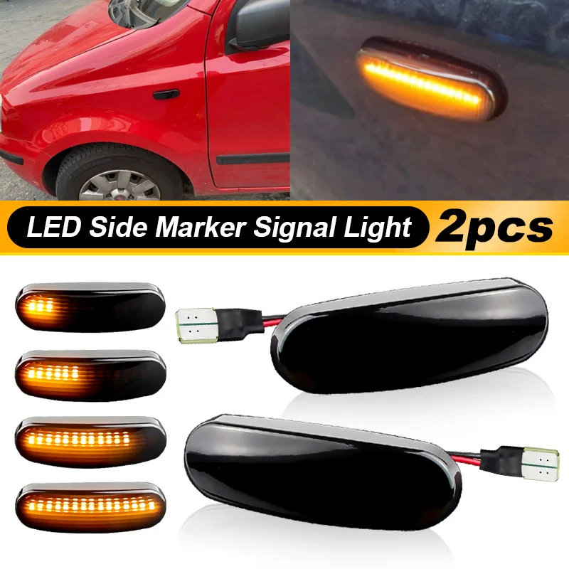 2Pcs Dynamic LED Turn Signal Side Marker Light Repeater Lamp For Fiat Panda 169 Grande Punto Inkl Evo Doblo Fiorino Linea Idea
2Pcs Dynamic LED Turn Signal Side Marker Light Repeater Lamp For Fiat Panda 169 Grande Punto Inkl Evo Doblo Fiorino Linea Idea