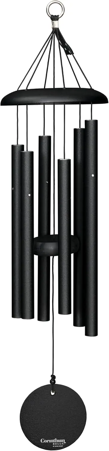 by Wind River - 27 inch Black Wind Chime for Patio, Backyard, Garden, and Outdoor Decor (Aluminum Chime) Made in The USA
by Wind River - 27 inch Black Wind Chime for Patio, Backyard, Garden, and Outdoor Decor (Aluminum Chime) Made in The USA