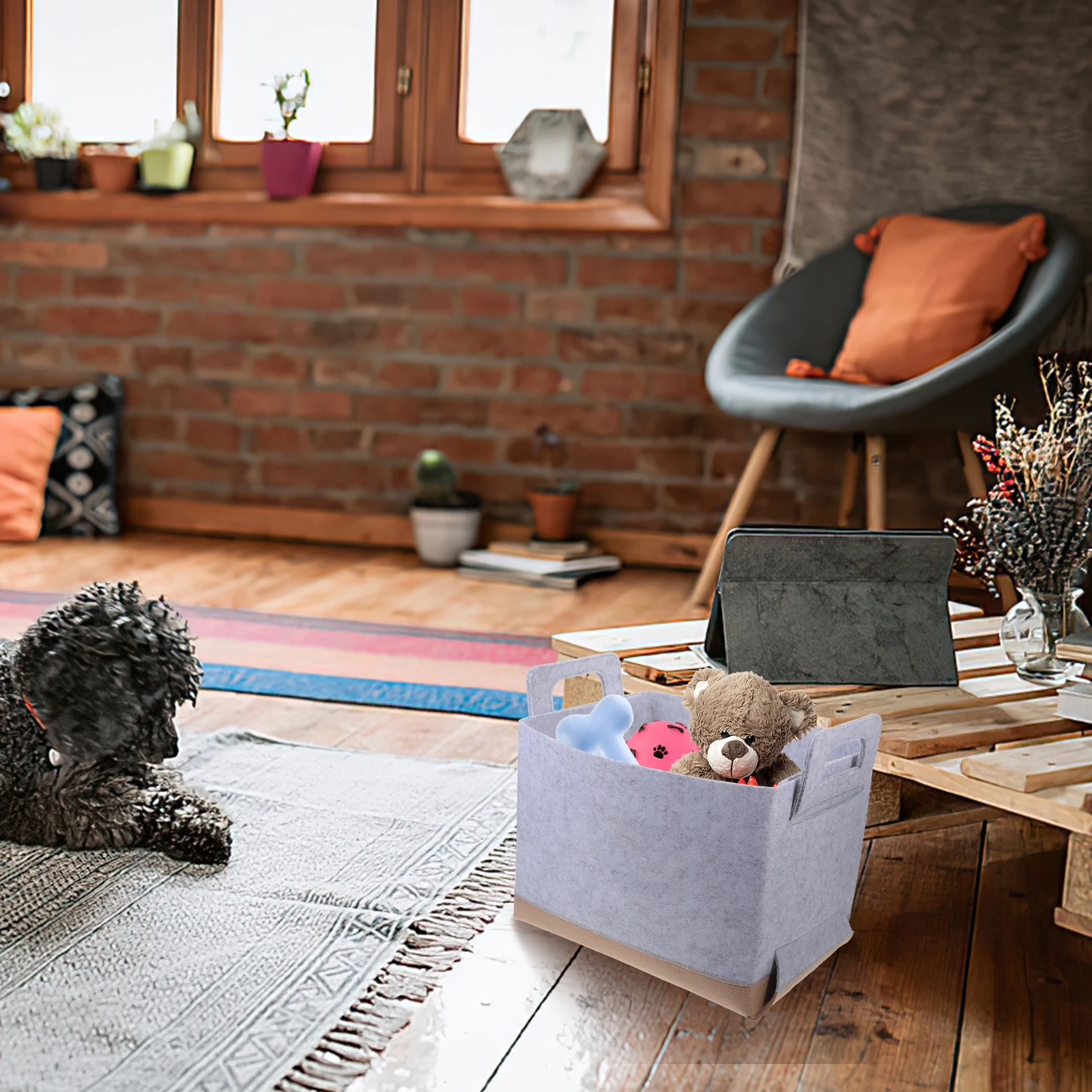 Pet Toy Storage Basket Felt Dog Toy Organizer Puppy Bins Sundries Case Lightweight Foldable Home Tidy Container
Pet Toy Storage Basket Felt Dog Toy Organizer Puppy Bins Sundries Case Lightweight Foldable Home Tidy Container
