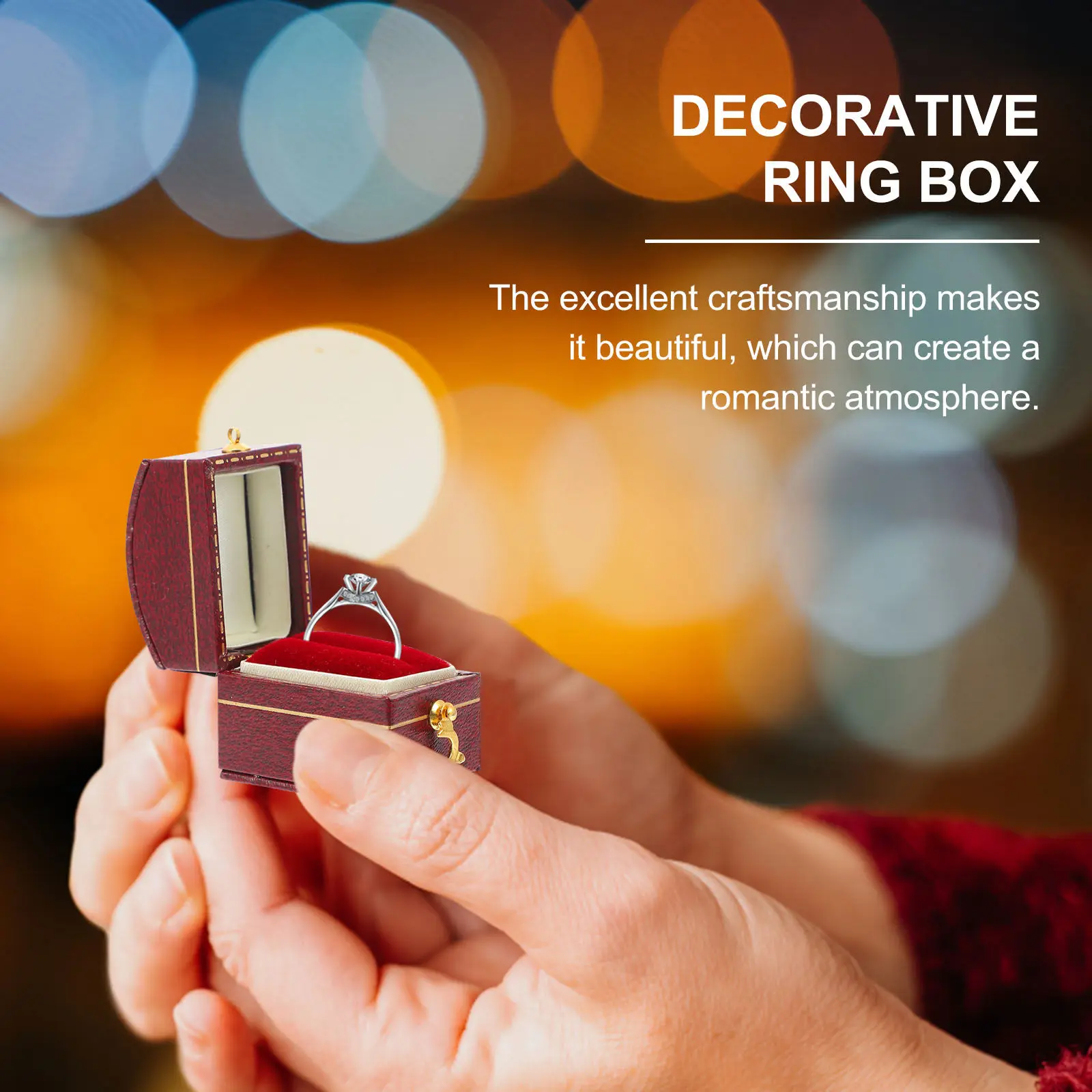 Retro Style Square Ring Box for Jewelry Storage and Gift Packaging Minimalist Decorative Case Perfect for Wedding Engagement
Retro Style Square Ring Box for Jewelry Storage and Gift Packaging Minimalist Decorative Case Perfect for Wedding Engagement