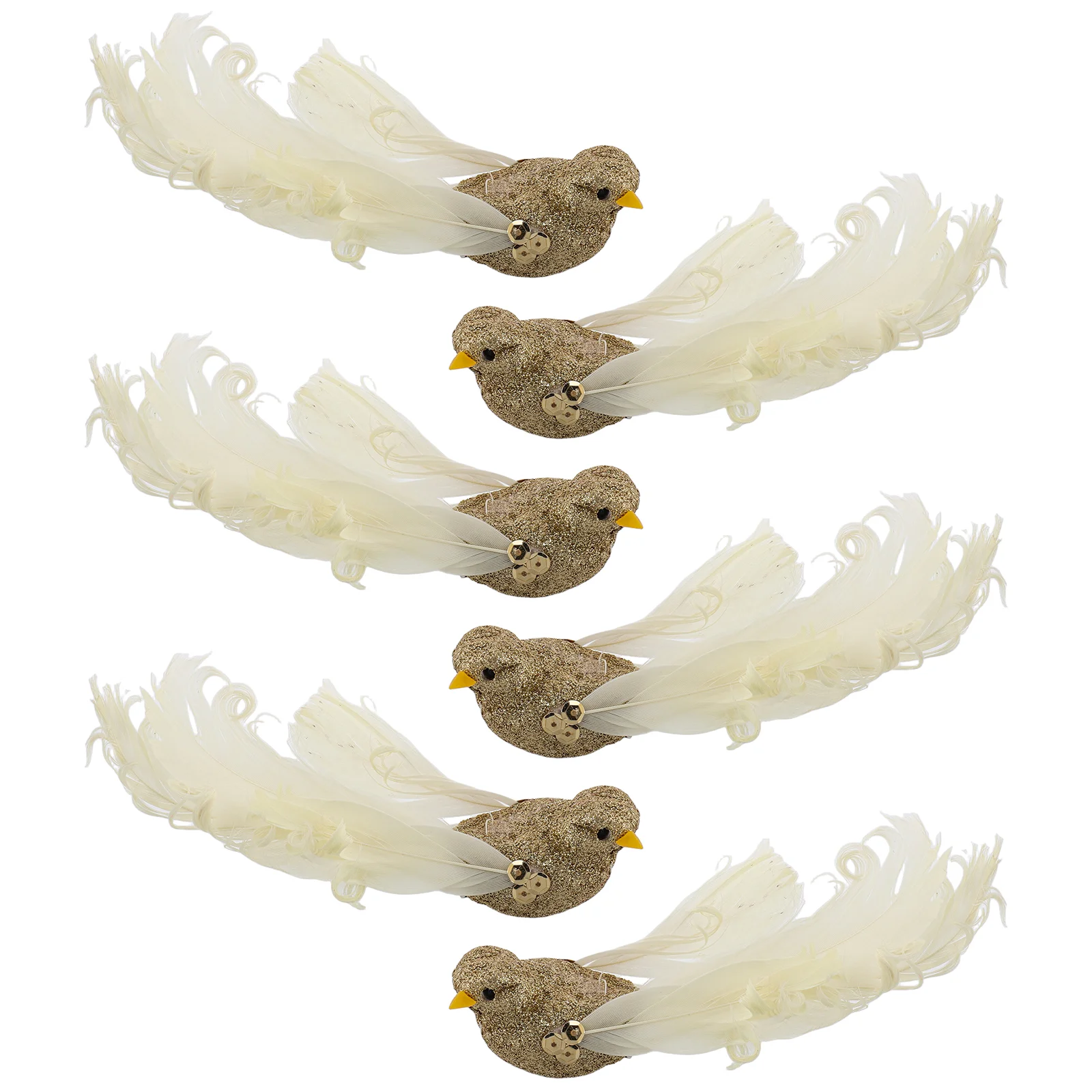 6pcs Realistic Plumage Birds Glitter Powder Fake Birds For Tree Decoration Garden Yard Landscaping, Decor Clip-On foams Birds Or
6pcs Realistic Plumage Birds Glitter Powder Fake Birds For Tree Decoration Garden Yard Landscaping, Decor Clip-On foams Birds Or