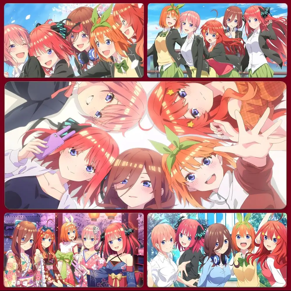 Cute Lovely Anime The Q-Quintessential Quintuplets Mouse Pad Large Gaming Mousepad with Stitched Edges Thickened Desk Mat PC
Cute Lovely Anime The Q-Quintessential Quintuplets Mouse Pad Large Gaming Mousepad with Stitched Edges Thickened Desk Mat PC