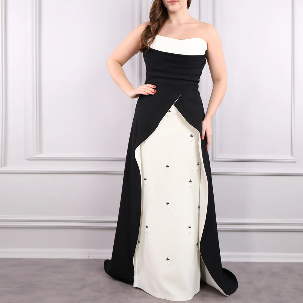 Customized Exquisite Crystal Jersey Evening Dresses Fashion Strapless Sleeveless Straight Floor Length Bespoke Occasion Gowns
Customized Exquisite Crystal Jersey Evening Dresses Fashion Strapless Sleeveless Straight Floor Length Bespoke Occasion Gowns