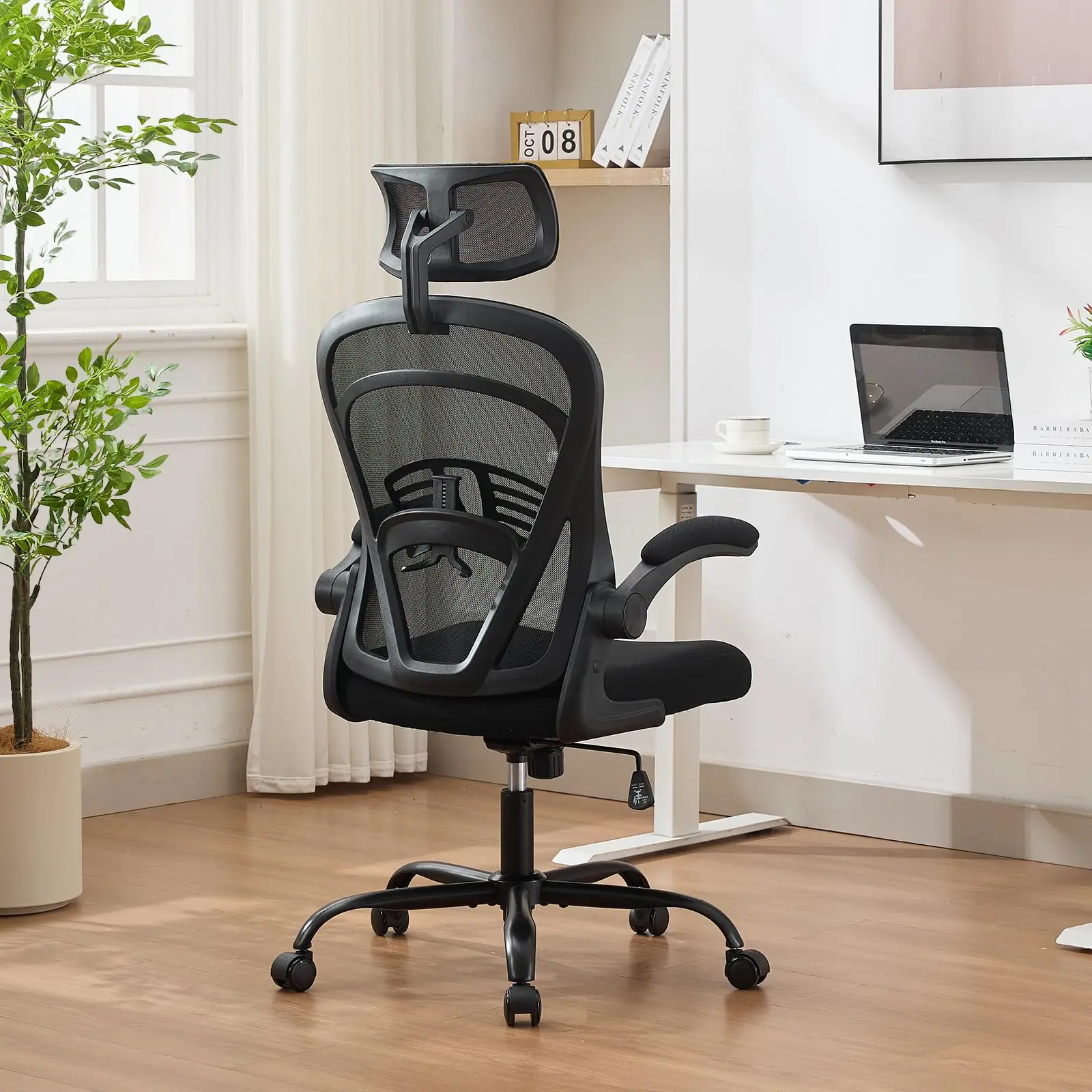 Ergonomic Office Chair, Computer Desk Chair Comfy with Flip-Up Armrests, High Back Mesh Desk Chair with Wheels,Comfortable Armch
Ergonomic Office Chair, Computer Desk Chair Comfy with Flip-Up Armrests, High Back Mesh Desk Chair with Wheels,Comfortable Armch