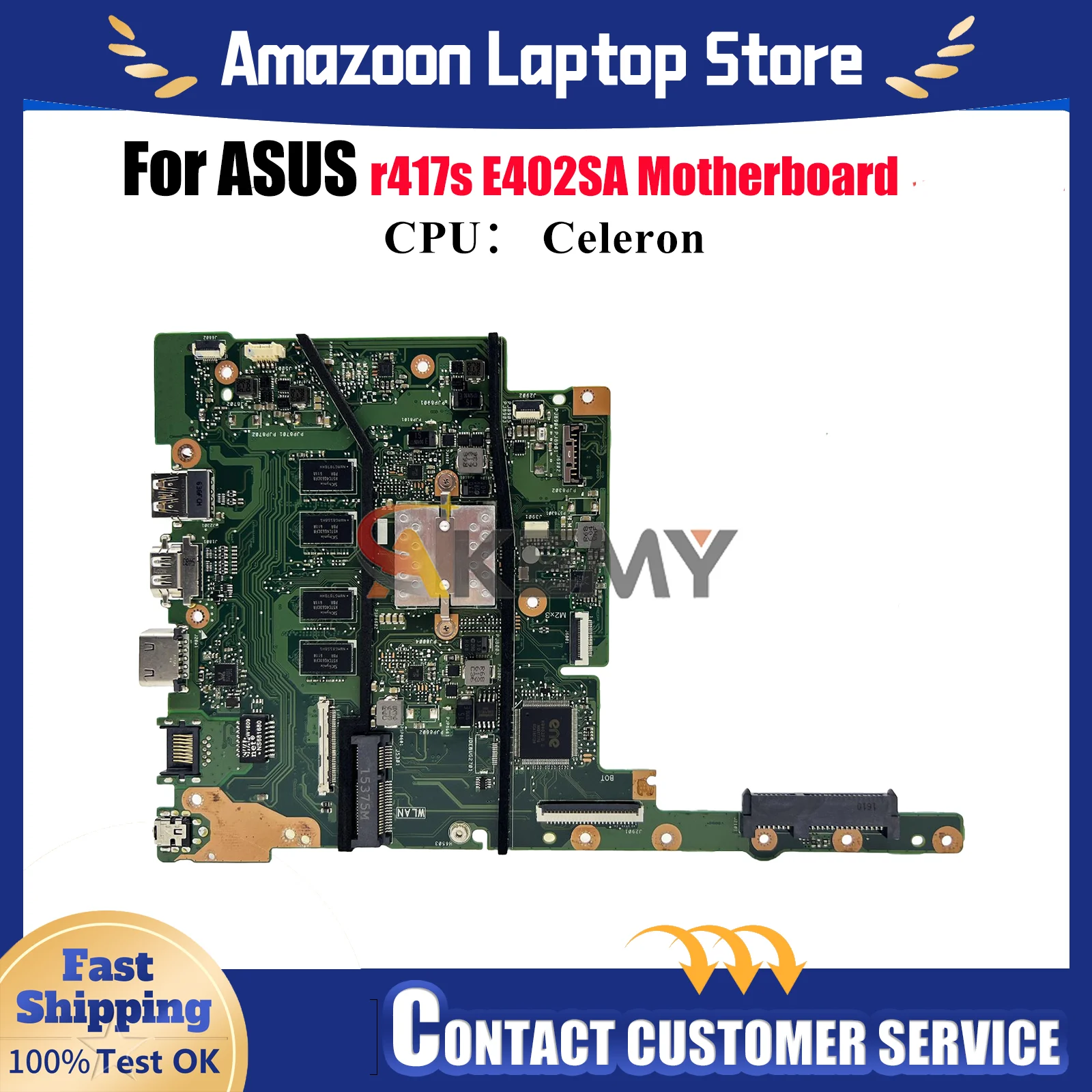 E402SA Материнская плата для ноутбука ASUS EeeBook E402SA E402S r417s Материнская плата для ноутбука с процессором Celeron 100% тестирование ОК быстрая доставка
E402SA Материнская плата для ноутбука ASUS EeeBook E402SA E402S r417s Материнская плата для ноутбука с процессором Celeron 100% тестирование ОК быстрая доставка