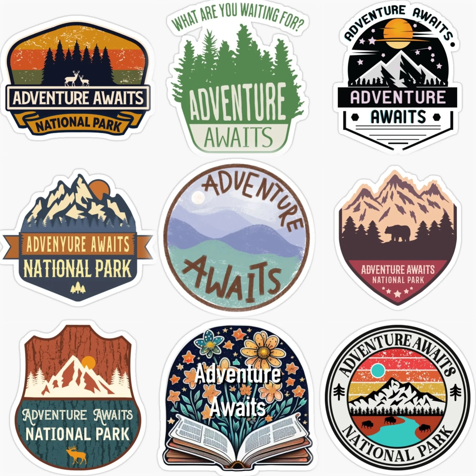 Adventure Awaits National Park Travel Camping PVC Car Stickers for Van Off-road Helmet Bumper Fridge Wall Decal Accessories
Adventure Awaits National Park Travel Camping PVC Car Stickers for Van Off-road Helmet Bumper Fridge Wall Decal Accessories