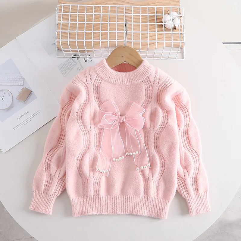 Girls' thick pullover winter and autumn new style children's twisted fashionable pullover knitwear for small children girls' Top
Girls' thick pullover winter and autumn new style children's twisted fashionable pullover knitwear for small children girls' Top