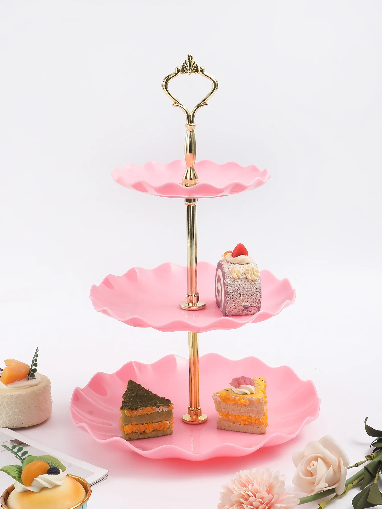 Nordic style three layer fruit plate plastic cake Hotel birthday party snack Dessert
Nordic style three layer fruit plate plastic cake Hotel birthday party snack Dessert
