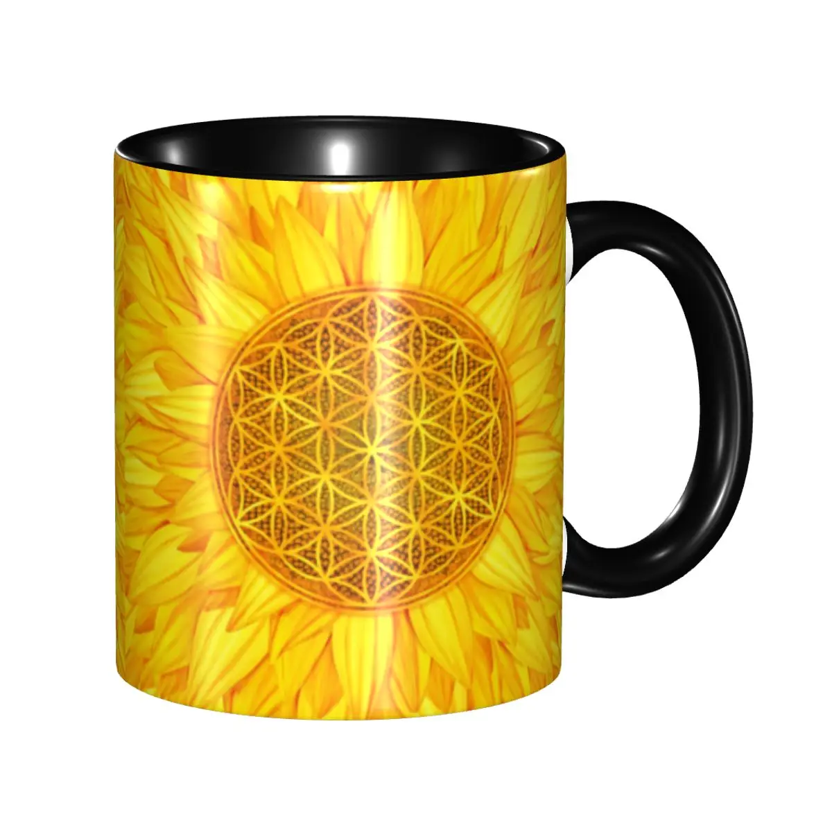 DIY Flower Of Life Sunflower Ceramic Mugs Custom Mandala Floral Sacred Geometry Coffee Cup Creative Gift
DIY Flower Of Life Sunflower Ceramic Mugs Custom Mandala Floral Sacred Geometry Coffee Cup Creative Gift